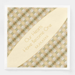 金ゴールドクリームとグレーのグリーン