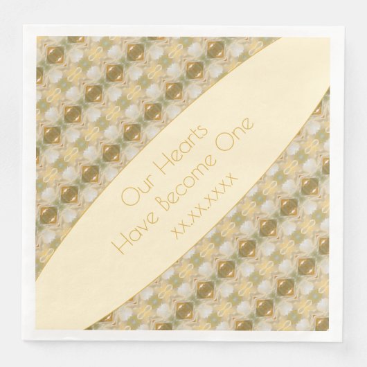 金ゴールドクリームとグレーのグリーン (正面)