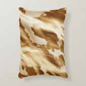 金ゴールドクリームウエスタンコウィド アクセントクッション (正面(垂直))