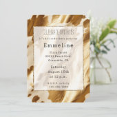 金ゴールドクリームウエスタンコウィド 招待状 (スタンド正面)