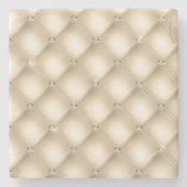 金ゴールドクリームシャンパンダイヤモンド ストーンコースター (正面)