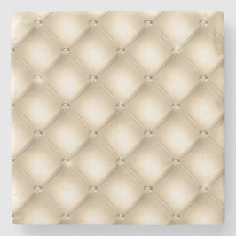 金ゴールドクリームシャンパンダイヤモンド ストーンコースター