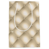 金ゴールドクリームシャンパンダイヤモンド ミディアムペーパーバッグ (正面)