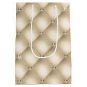 金ゴールドクリームシャンパンダイヤモンド ミディアムペーパーバッグ (裏面)