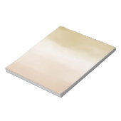 金ゴールドクリームピーチグラデーションライフは美しい ノートパッド (回転)