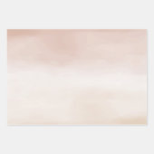 金ゴールドクリームピーチグラデーションライフは美しい ラッピングペーパーシート (正面3)