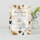 金ゴールドクリームブラックウエスタンコウィド 招待状 (スタンド正面)