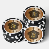 金ゴールドクレスト周年記念大事な行事チップ ポーカーチップ (積み重ね)