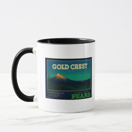金ゴールドクレスト梨クレートラベルフード川、または マグカップ (左)