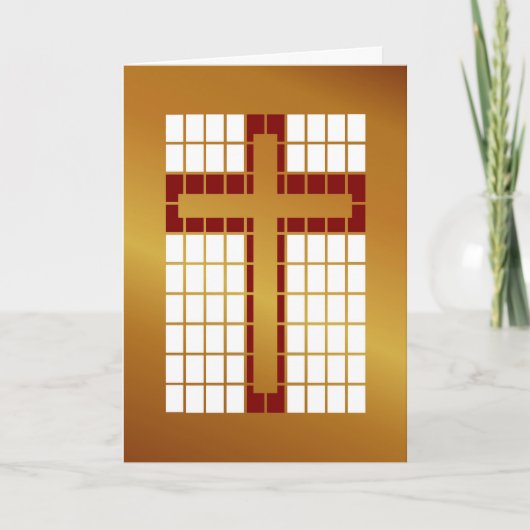 金ゴールドクロスあいさつカード シーズンカード (正面)