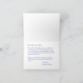 金ゴールドクロスとチャリスカソリッ結婚クス サンキューカード (内部)