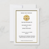 金ゴールドクロスとチャリスカソリッ結婚クス セーブザデート (正面)