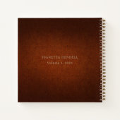 金ゴールドクロスエイジドレザールックバイブル勉強 ノートブック (裏面)