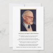 金ゴールドクロスカートメモリアル写真付きカード (裏面)