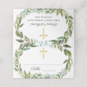 金ゴールドクロスグリーンリーリースファーストホーリーコミューン プレイスカード (外部開封)