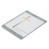 金ゴールドクロスストーン2葬儀記念ゲストハウス ノートブック (左側)