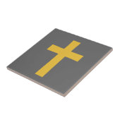 金ゴールドクロストオンブラック タイル (側面)