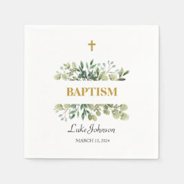 金ゴールドクロスバプテスマ スタンダードカクテルナプキン