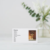 金ゴールドクロスビジネスカード 名刺 (スタンド正面)