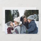 金ゴールドクロスフォトメリークリスマス シーズンカード (裏面)