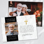 金ゴールドクロスフォト悔やみや弔慰葬儀 サンキューカード