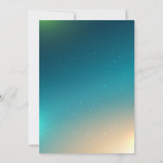 金ゴールドクロスフローラファーストホーリーコミュニオン招待状 招待状 (裏面)