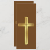 金ゴールドクロスブックマーク (正面/裏面)