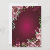 金ゴールドクロスブルゴーニュバラバプテスマ 招待状 (裏面)