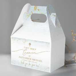 金ゴールドクロスボーイサンキューファースト聖餐式 フェイバーボックス