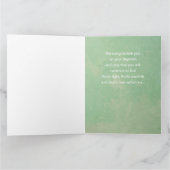 金ゴールドクロスユーカリ洗礼 カード (内部)