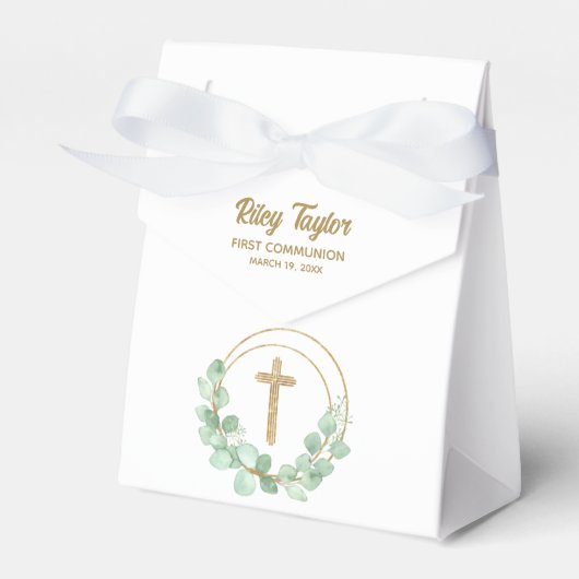 金ゴールドクロスユーカリ第一聖体 フェイバーボックス (正面サイド)