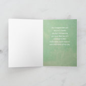 金ゴールドクロスユーカリ《キリスト教》洗礼式や命名式 カード (内部)