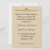 金ゴールドクロス宗教招待状 招待状 (正面)