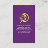 金ゴールドクロス宗教魚釣牧師 名刺 (裏面)