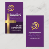 金ゴールドクロス宗教魚釣牧師 名刺 (正面/裏面)