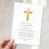 金ゴールドクロス悔やみや弔慰葬儀記念館 サンキューカード