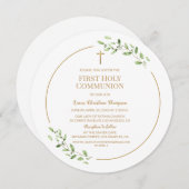 金ゴールドクロス水離れ色第1聖域 招待状 (正面/裏面)