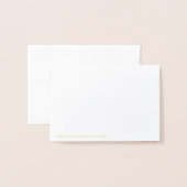 金ゴールドクロス神祝福ベビー宗教洗礼 箔カード (裏面封筒付き)