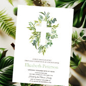 金ゴールドクロス葉スファースト聖餐式 招待状