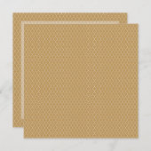 金ゴールドクローバー誕生日 招待状 (正面/裏面)