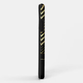 金ゴールドクールとダイヤモンドのシェブロンパターン Case-Mate iPhoneケース (裏面/右)