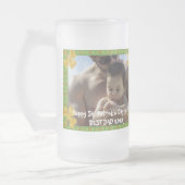 金ゴールドクールアイリッシュシャムロ最高のックパパエバーセントパトリック フロストグラスビールジョッキ (左)