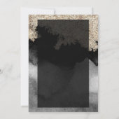 金ゴールドクールシークンズドレス60誕生日 招待状 (裏面)