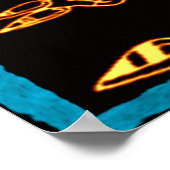 金ゴールドクールマヤデザイン ポスター (角)