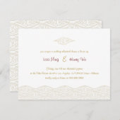 金ゴールドク中国のラウズリハーサルディナー招待状 招待状 (正面/裏面)