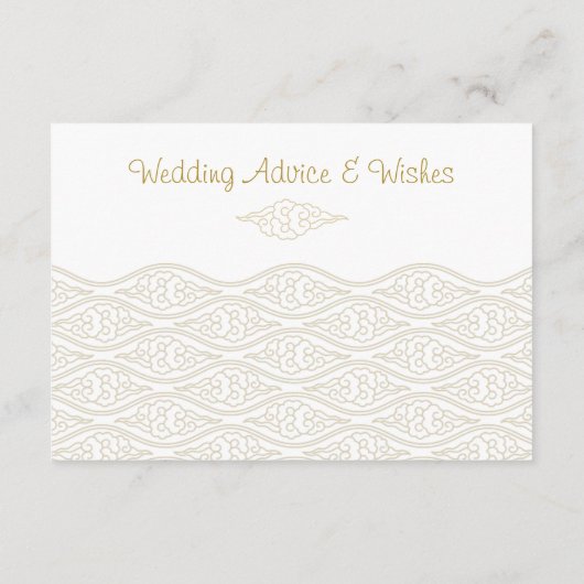 金ゴールドク中国のロ結婚ーのアドバイスカード アドバイスカード (裏面)