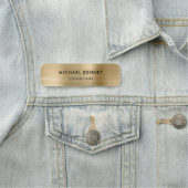 金ゴールドグエレガントレイ金属プロフェッショナル事業 名札 (インサイチュ)