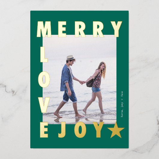 金ゴールドグメリーリーンラブJOYフォトフレーム |金ゴールド 箔シーズンカード (正面)