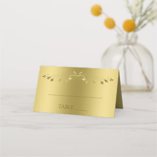 金ゴールドグラエレガントデー結婚ション プレイスカード