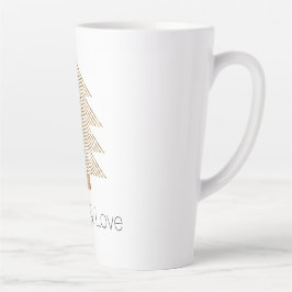 金ゴールドグラジーグリッタークリスマスツリー    カフェラテマグ